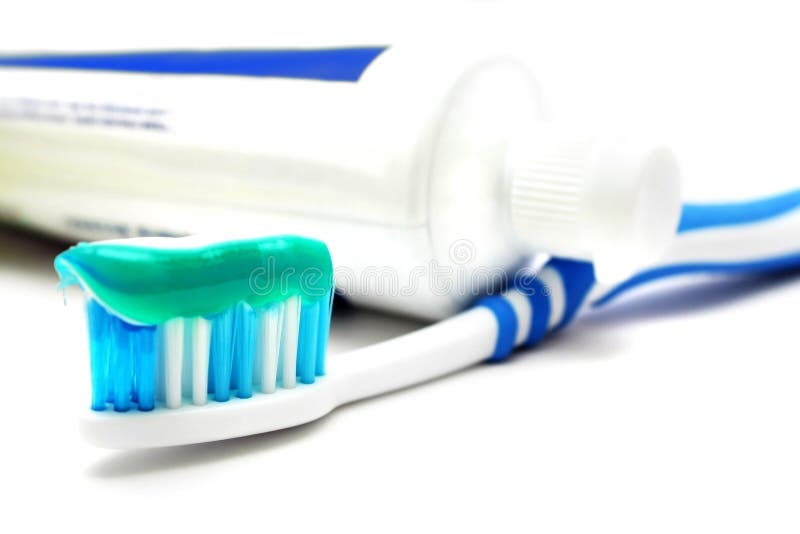 Toothpaste and Tooth Brush stock photo. Image of care 5500200