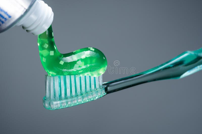 Toothpaste and Toothbrush. Apply Toothpaste To the Brush. Tube