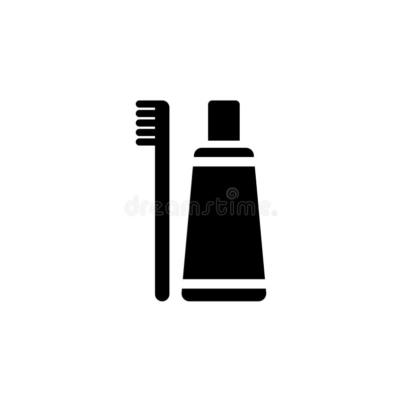 Toothpaste Tube Flat Vector Icon royalty free illustration