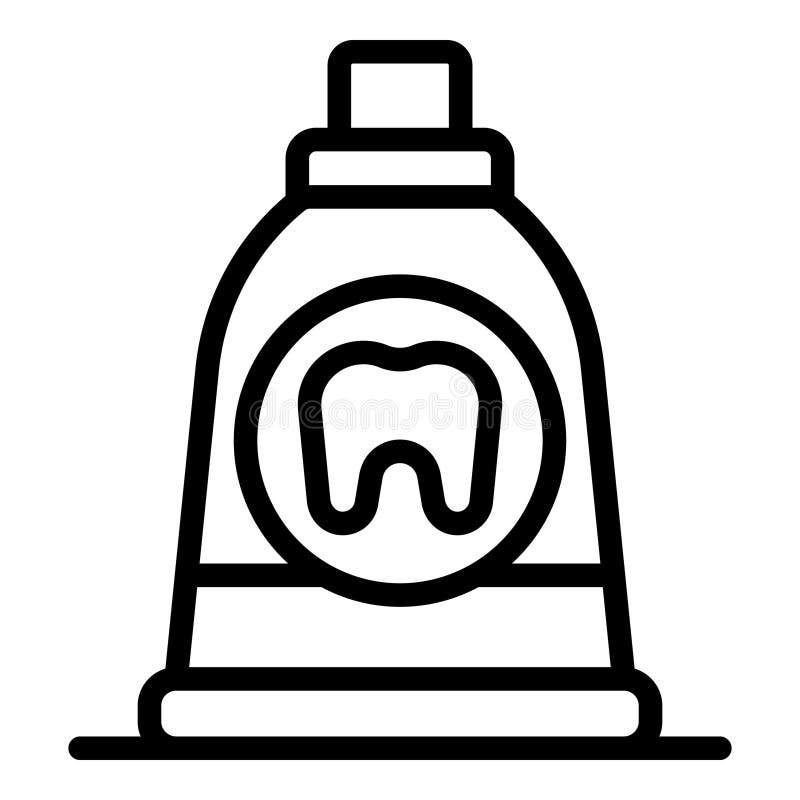Toothpaste Tube Line Art Icon Stock Vector Illustration of icon