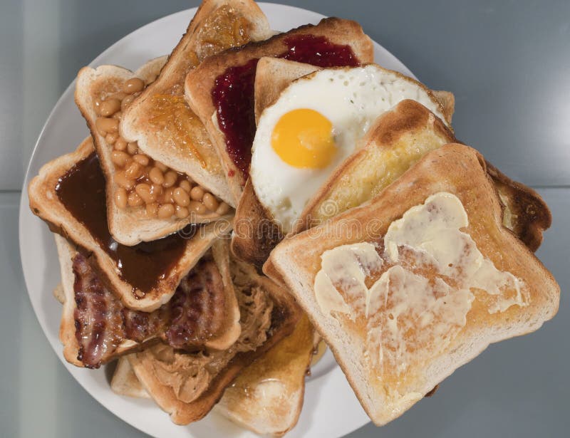 Stack of toast stock photo. Image of isolated, toasted 2791836