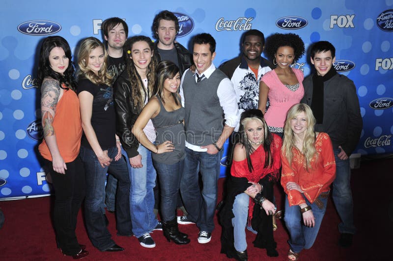 American Idol Top 12 - 2008 Editorial Image - Image of film, premiere ...