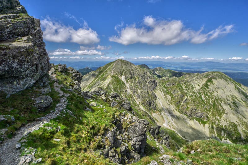 On top of Banikov mountain at West Tatras