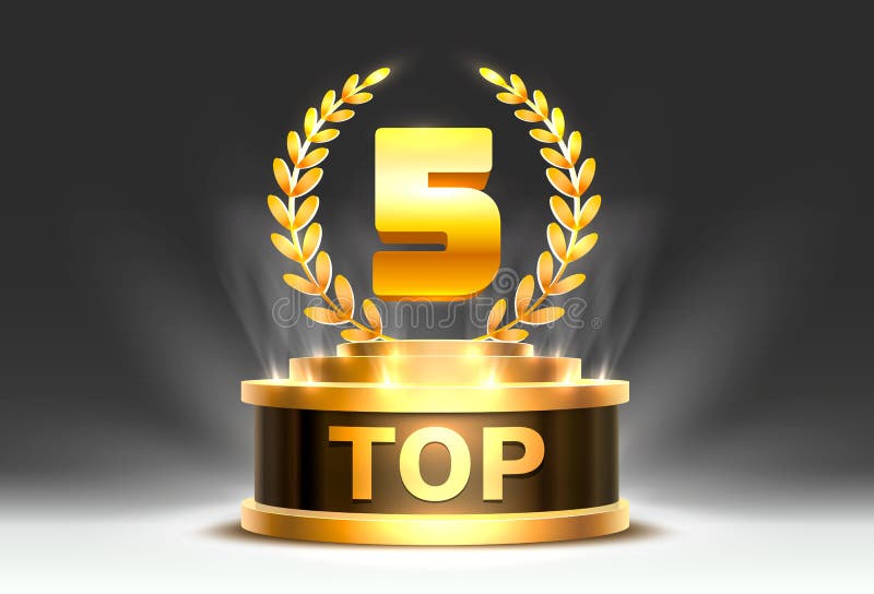 Top5. stock illustration. Illustration of sign, design - 35243429