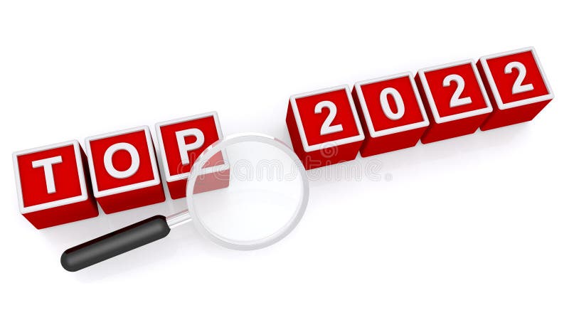 Top 2022 bloc de cuvinte stock illustration