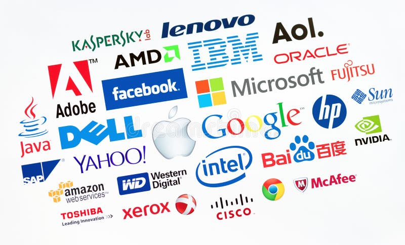 companies computer internet editorial technologies logotype kiev ukraine monitor known well screen collection logo