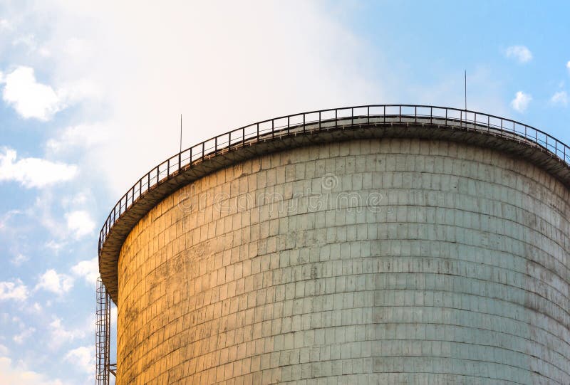 The top of cooling tower royalty free stock images