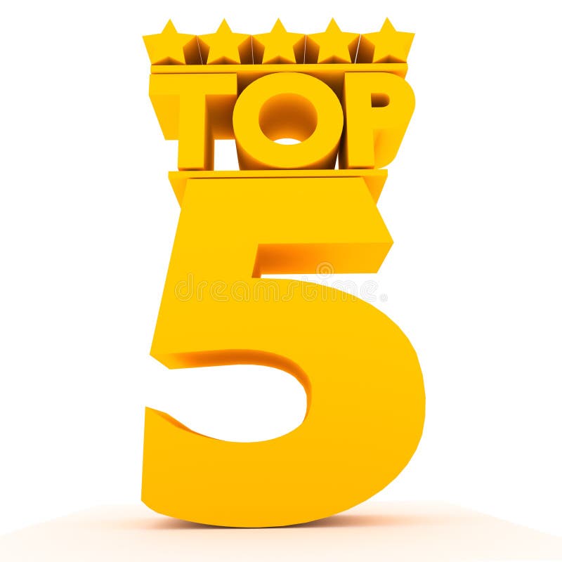 Top5. stock illustration. Illustration of sign, design - 35243429