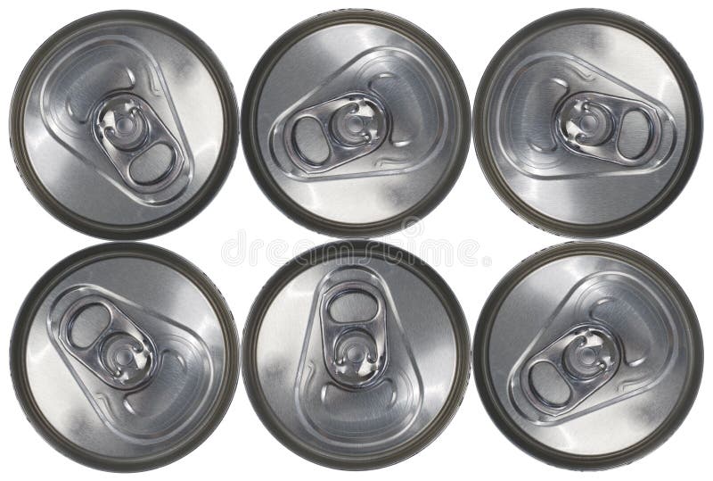 Top Down View of a Six Soda Can Pack