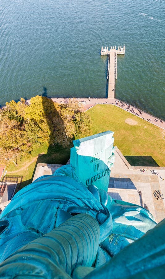 Head Of Statue Of Liberty. Isolated. (NYC) Stock Photo Image of place