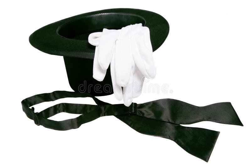Top Hat, Gloves and Bow Tie Stock Photo Image of dance, formal 4696064