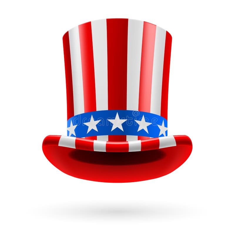 Uncle Sam hat stock illustration. Illustration of celebration - 35327364