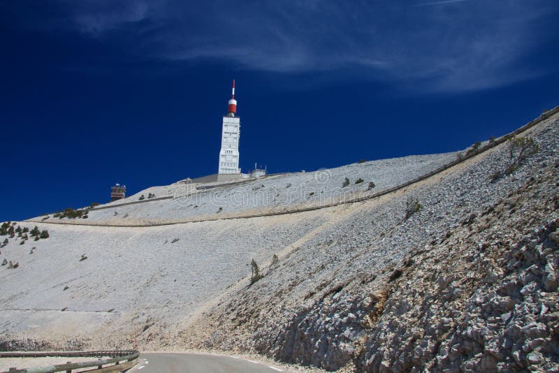 At Top of the Mountain Mont Ventoux Stock Image Image of view, alps