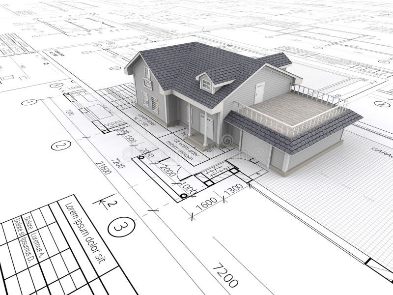 3d house blueprint