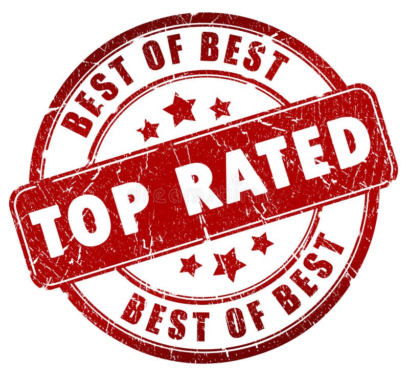 Top rated stamp vector illustration
