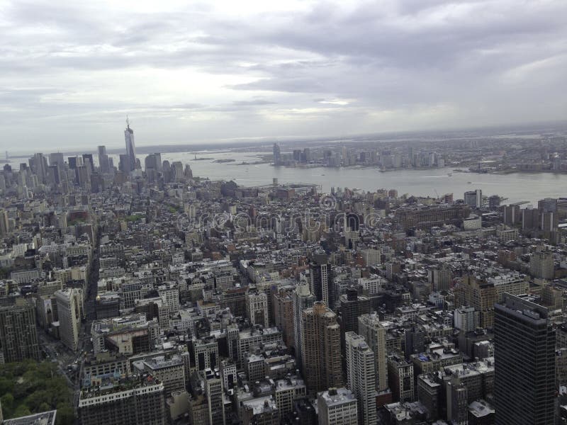 Top Rock Observation Deck View Downtown New York City 93688659 
