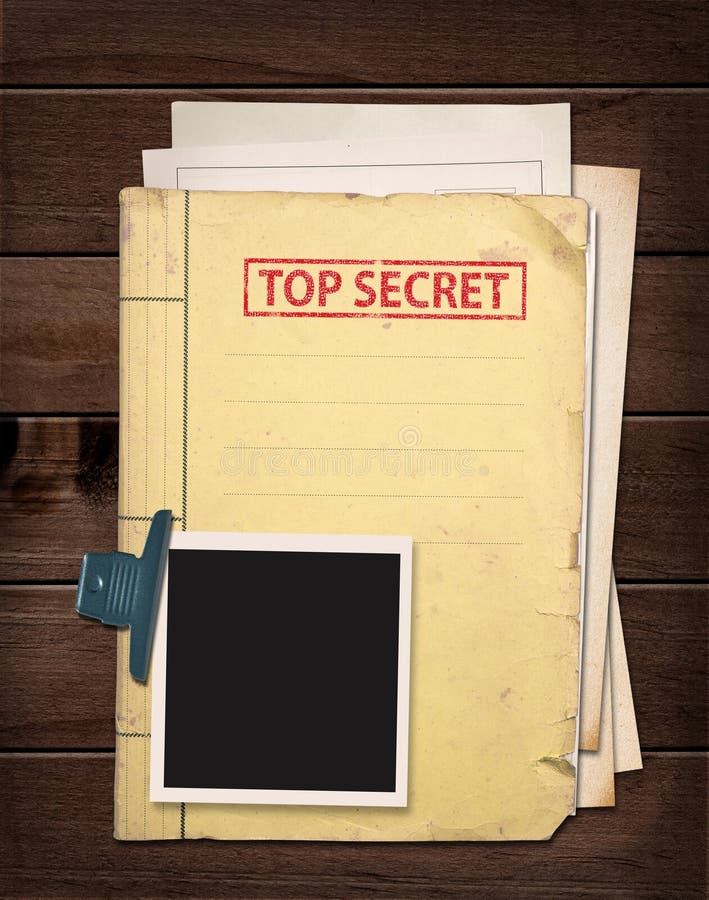Download Top secret folder. stock photo. Image of reminder ...