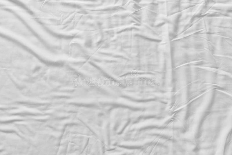 Top View Of Bedding Sheets Crease,white Fabric Wrinkled Texture Stock Photo Image of cover