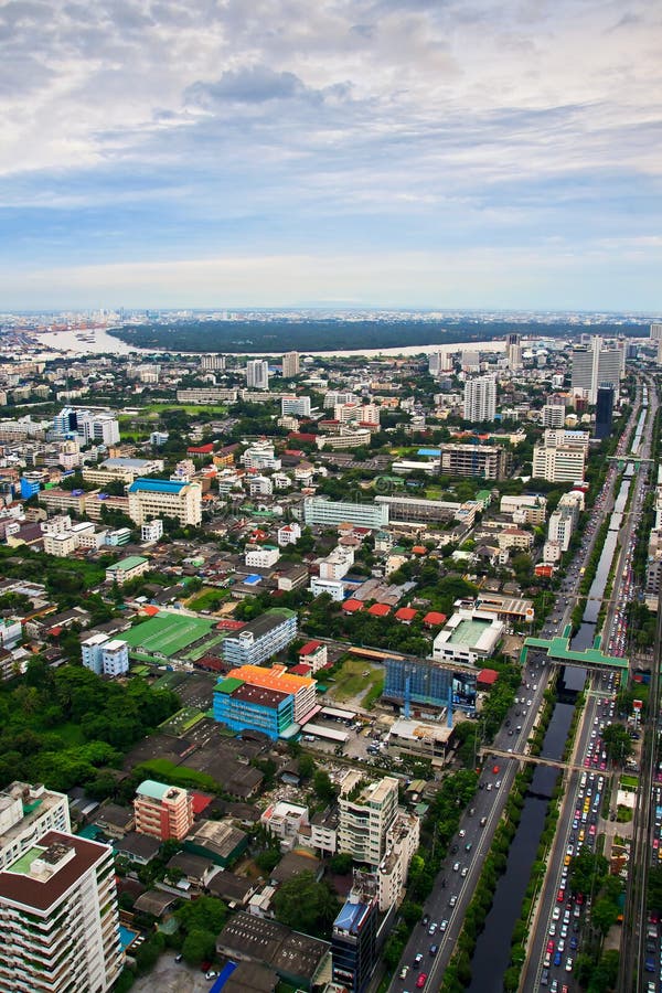 Top view building