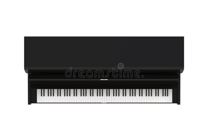 Piano Keyboard Black And White Stock Illustration ...