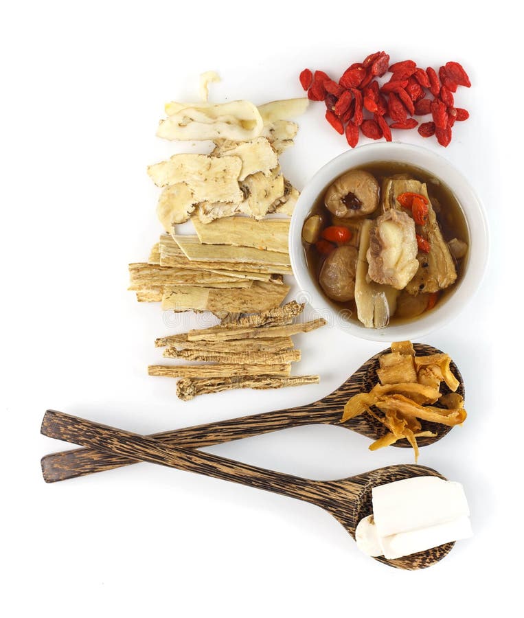 Chinese Soup And Herbal Medicines Stock Photo - Image of herbs, therapy