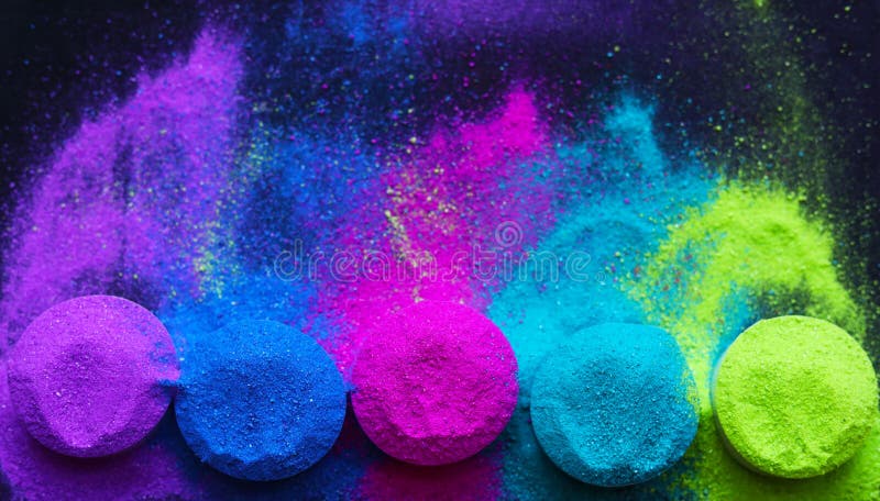 Colorful Holi Powder Blowing Holi Festival Celebration Stock Illustration  by ©Photocreo #218345162