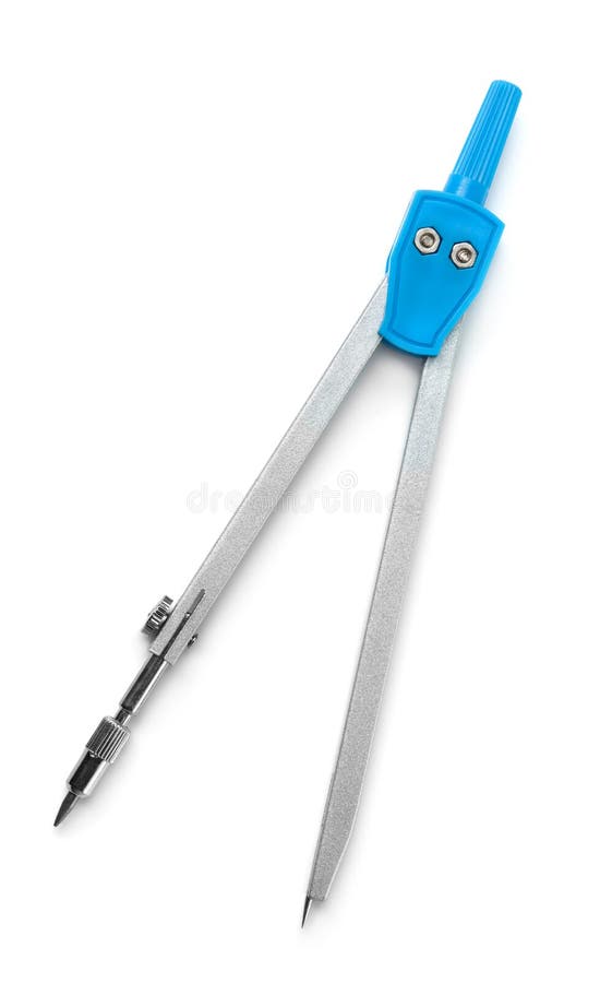 Top view of drawing compass royalty free stock photography