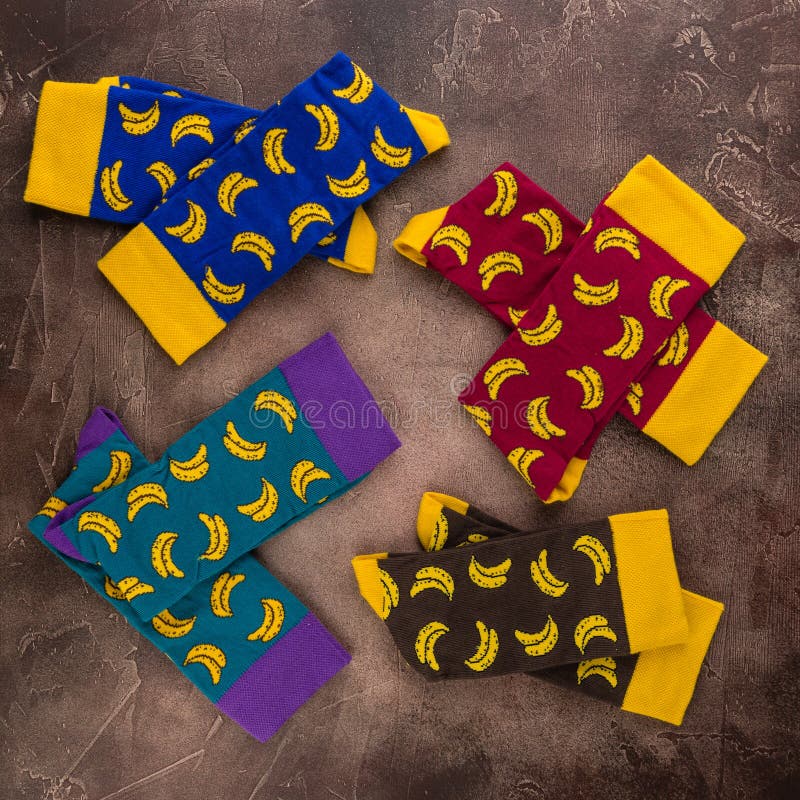 Top view of female socks stock photos