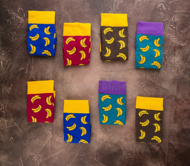 Top view of female socks stock image