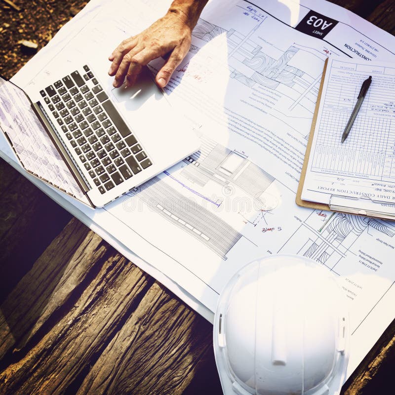 Top View Floor Plan Construction Concept royalty free stock images Top View Floor Plan Construction Concept royalty free stock images