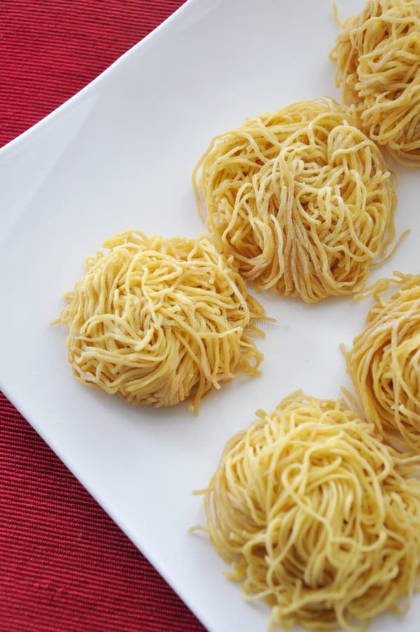 Top View of Fresh Egg Noodles on Red Background Stock Image Image of fresh, hongkong 196399193