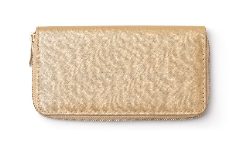 Golden clutch bag stock image. Image of strap, fashionable - 3937803