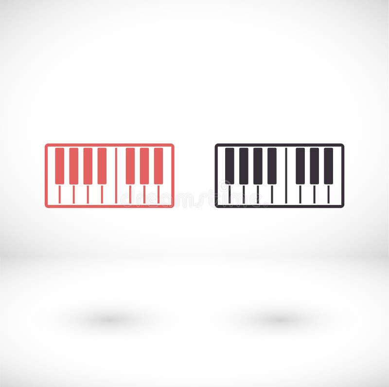 Top View Grand Piano Vector Icon. Outline Top View Grand Piano Vector