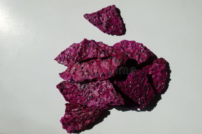 Top View of Heap of Purple Dried Dragon Fruit Chips Stock Image Image of bites, nutritional