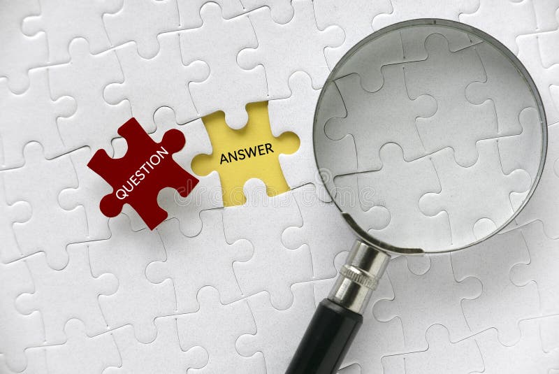 Magnifying Jigsaw Puzzle stock image. Image of network 1626871