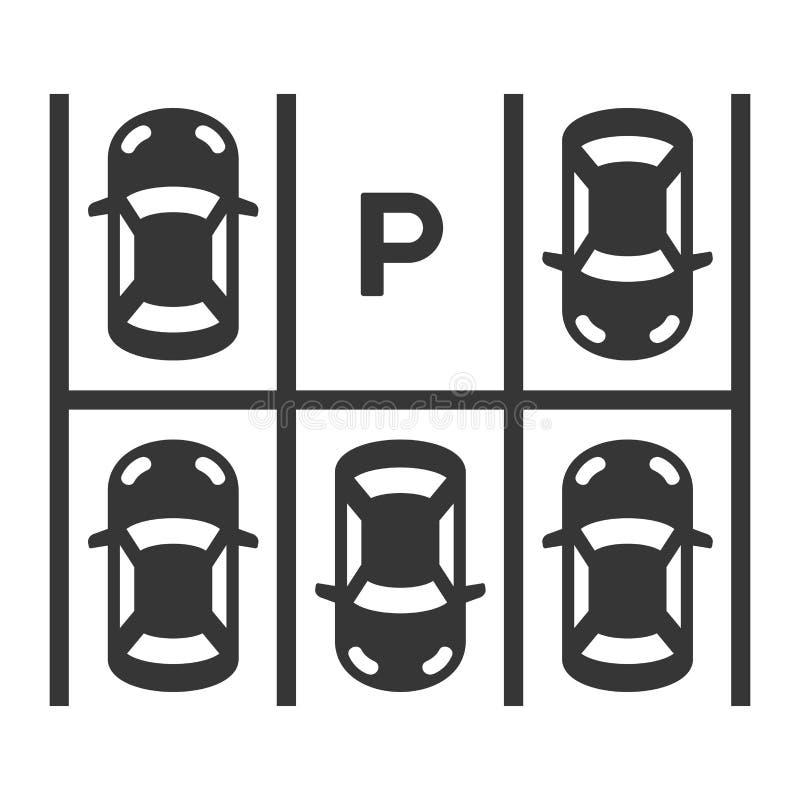 Top View Of Parking Lot. Vector royalty free illustration Top View Of Parking Lot. Vector royalty free illustration