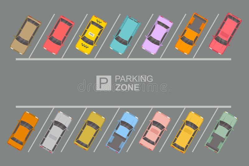 Top View of Parking zone