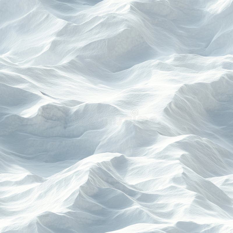 Top view photo of snow with smooth wind-drifted waves, seamless texture royalty free stock photography