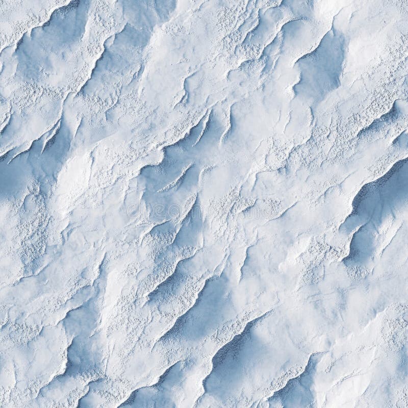 Top view photo of snow with subtle grooves and texture, seamless texture royalty free stock photo