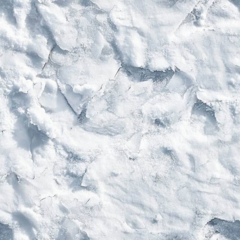 Top view photo of snow with a thin crust of ice, seamless texture stock photos