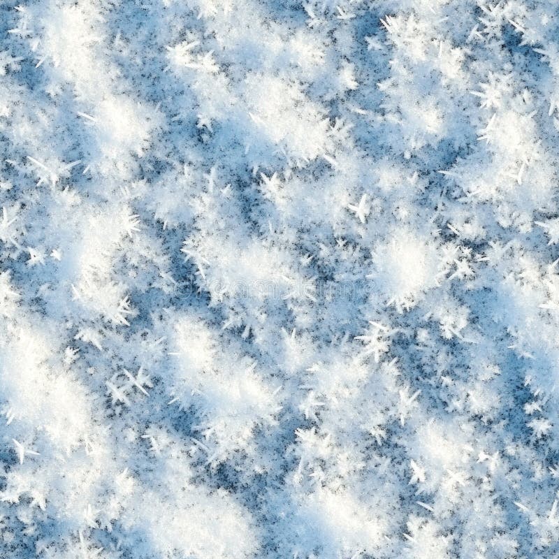 Top view photo of snow with tiny patches of ice, seamless texture royalty free stock photography