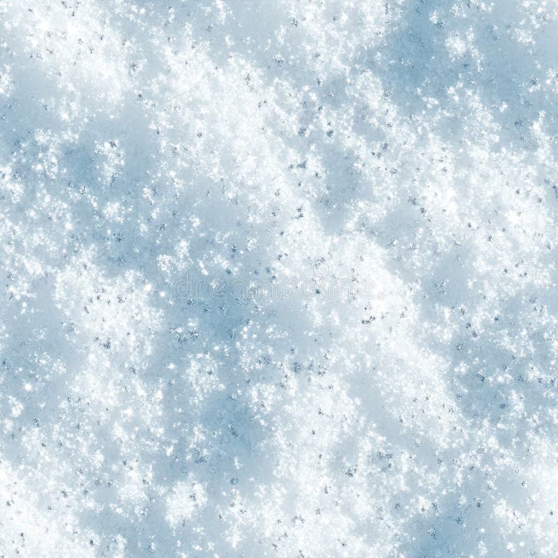 Top view photo of soft snow with scattered glitter, seamless texture royalty free stock photography