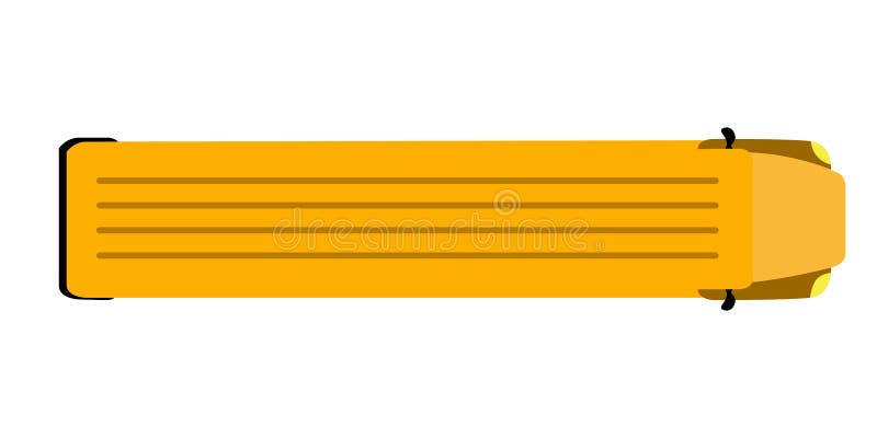 Top view of an school bus stock vector. Illustration of engine - 93510052