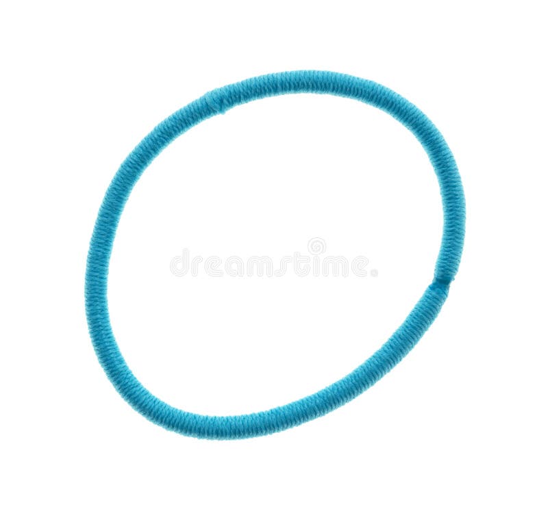 Blue Ponytail Holder Stock Photo Image Of Hair Elastic 117064198