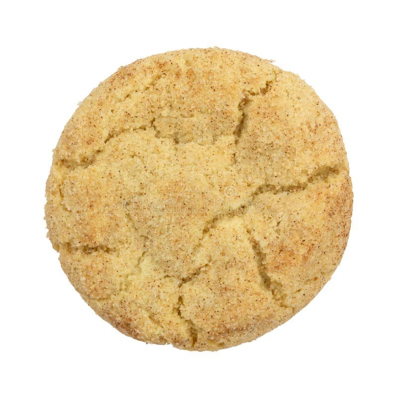 One Snickerdoodle Cookie On A Blue Surface Stock Photo Image of blue