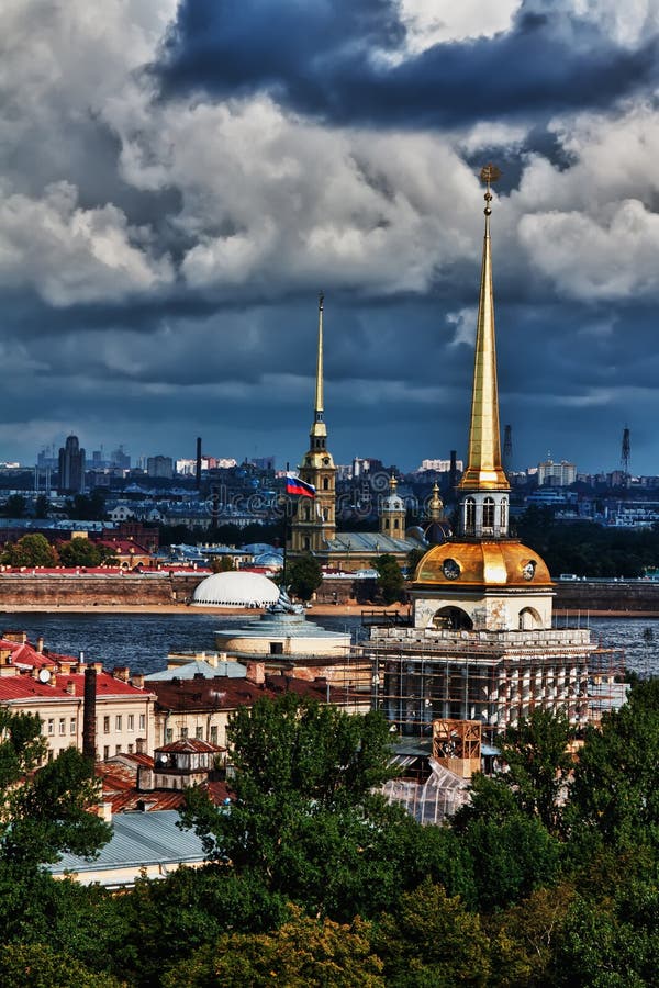 Top view of the St. Petersburg