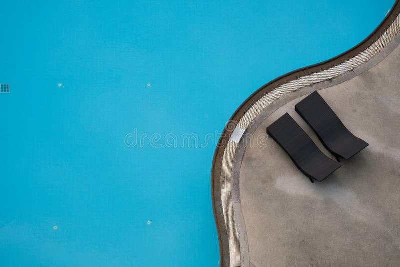 Top view of swimming pool