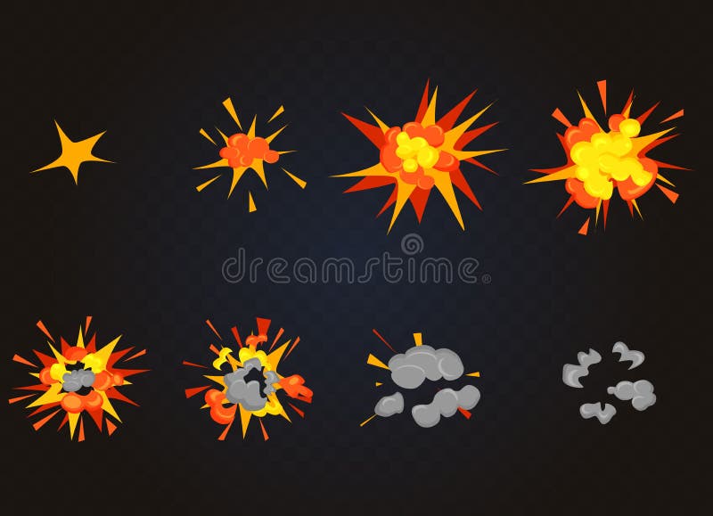 Top View of Vector Flash Explosion Effect, Bomb Boom. Cartoon Explosion Animation Game Frames. Stock Vector - Illustration of animated, energy: 108334160 Top View of Vector Flash Explosion Effect, Bomb Boom. Cartoon Explosion Animation Game Frames. Stock Vector - Illustration of animated, energy: 108334160