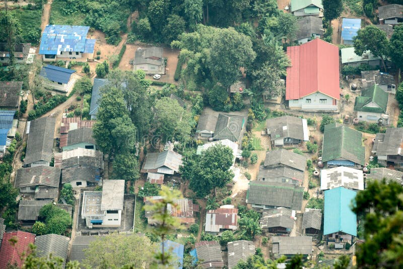 Top view of village stock photo. Image of height, architecture - 20198798