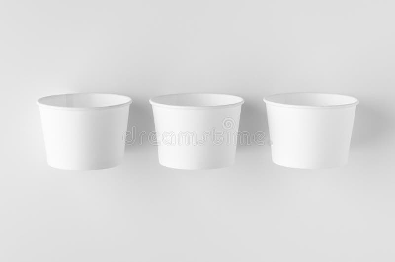 Download Top View Of A White Ice Cream Paper Cup Mockup Stock Photo Image Of Portfolio Packaging 176245394